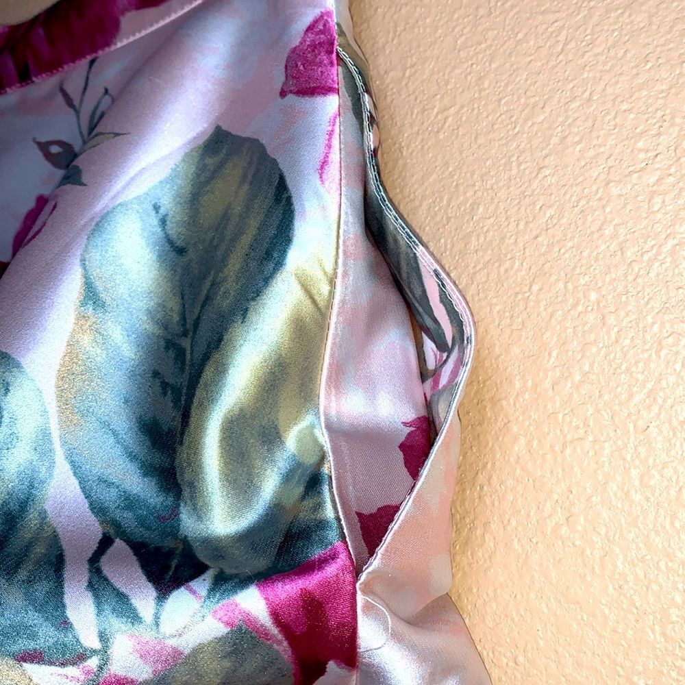 Crystal Doll A-Line Floral Silk Skirt - Size 7 - Picture 3 of 7